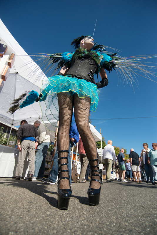 Anna Rexia brought fashion to the CAMP Rehoboth block party. She was promoting the Monster Ball on Oct. 20 at the Pond in Rehoboth. BY DENY HOWETH